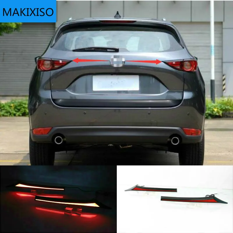 

2 шт., для Mazda CX-5 CX5 2017-2020, многофункциональный автомобильный светодиодный светильник ний бампер, задний противотуманный фонарь, стосветильник, сигнал поворота