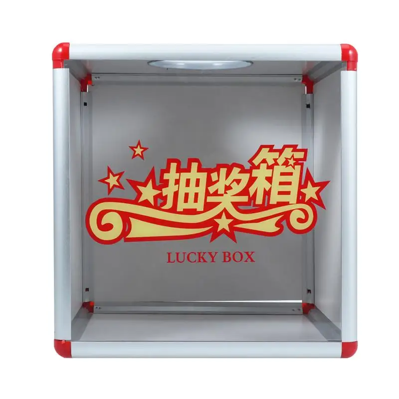 Прозрачная коробка Lucky Box съемная рекламная лотерейная из алюминиевого сплава и