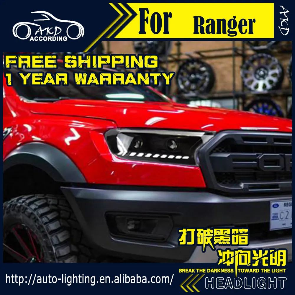 US $608.00 AudiDesign Head Lamp For Ranger Headlights 20162020 Everest LED Headlight Endeavor DRL Dynamic Signal Bi Xenon Lens Motor