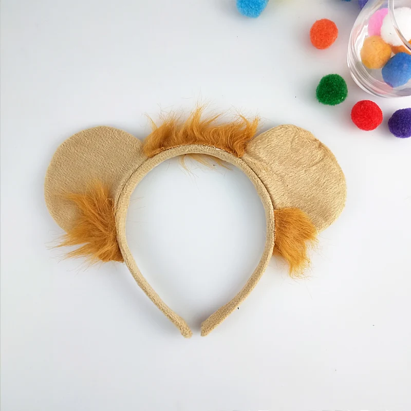 Animal Ear Lion Headband Cosplay Performance Props Birthday Party Halloween Costume for Kids Adult Xmas Animal Ear Lion Headband Cosplay Performance Props Birthday Party Halloween Costume for Kids Adult Xmas
