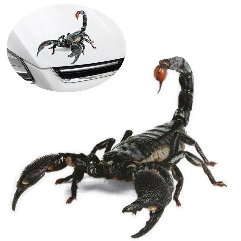 3D Car Sticker Animali Paraurti Spider Geco Scorpions Car-Styling Abarth Vinyl Decal Sticker Auto Auto Accessori Moto