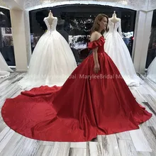 Роскошные бордовые платья Quinceanera оборками с открытыми плечами Vestido Бальные длинным шлейфом vestido 15 anos; сезон лето; праздничное платье на выпускной
