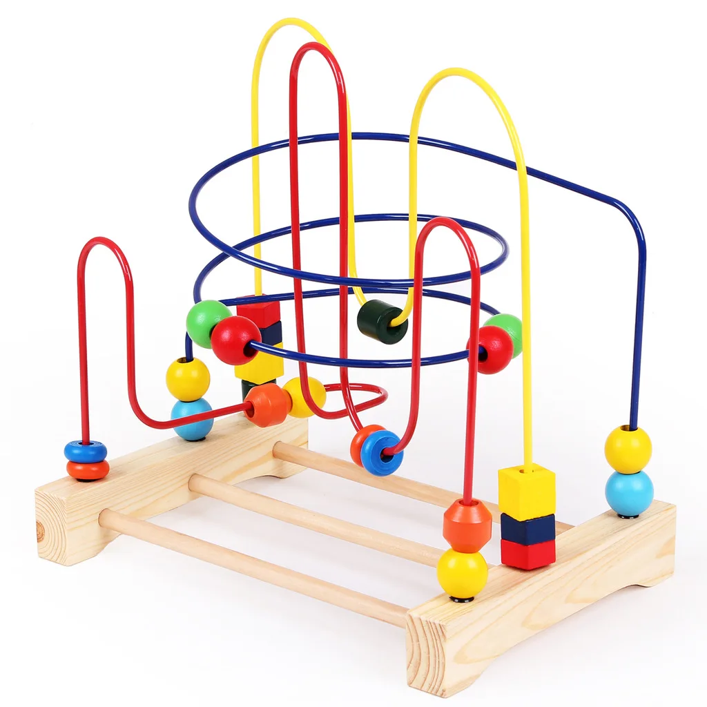 

Little Emperor Wood Ultra Large Intelligence Bead-stringing Toy Beaded Bracelet Bead-stringing Toy Children Wooden Educational T