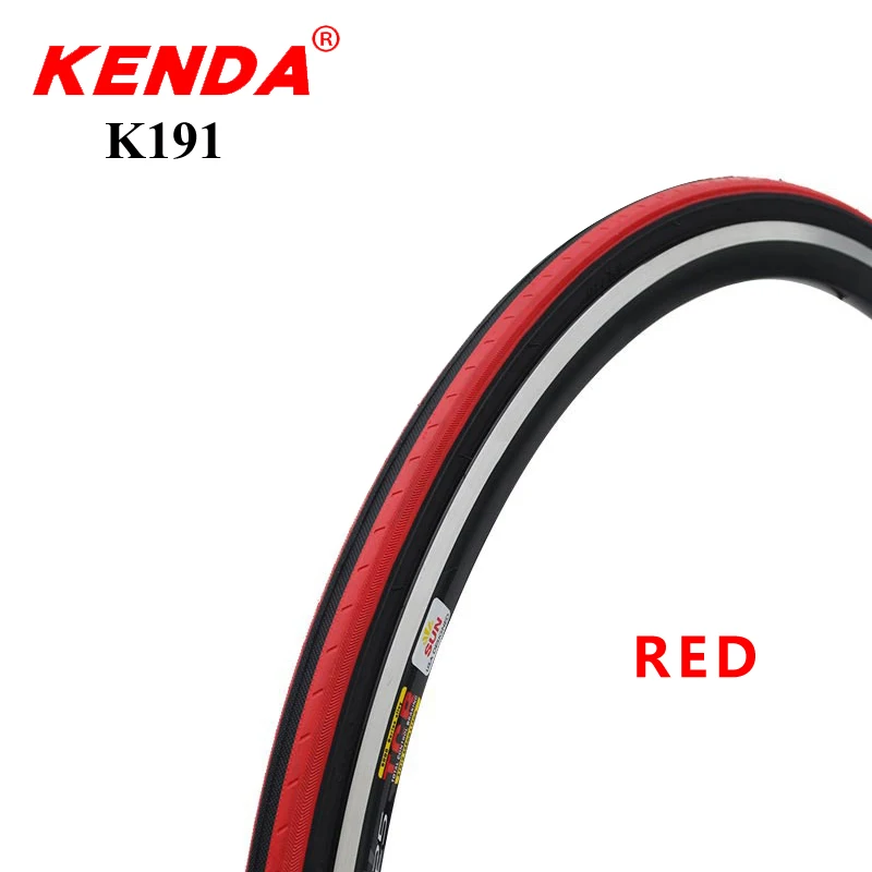 KENDA Ретро велосипедные шины 700C шины для шоссейного велосипеда pneu 700 23C сверхлегкие 430g гоночные шины для велосипеда, красные желтые боковые шины 110PSI - Цвет: red
