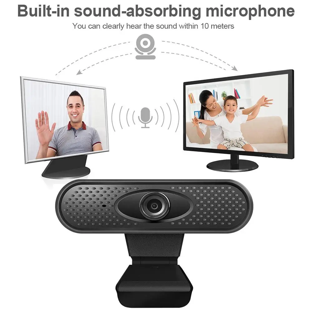 1080P USB HD камера компьютер ПК мини драйвер веб Встроенный стерео микрофон для