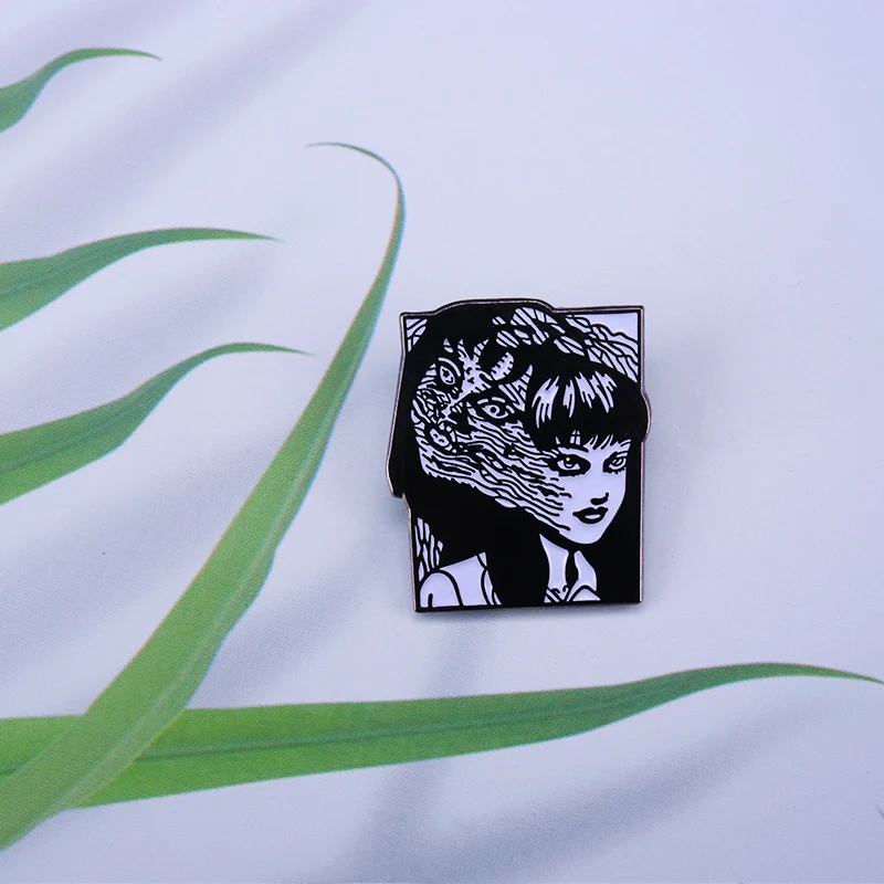 Junji Ito Tomie значок японский ужас манга Поклонники подарок|Броши| |
