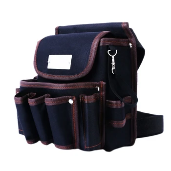 

600D Waterproof Cloth Rivet Fixed Tool Bag Belt Utility Kit Pocket Pouch