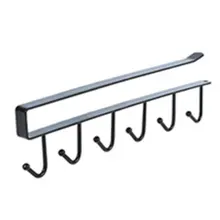 Шкаф для хранения из кованого железа, многофункциональный ряд крючков, шкаф для одежды, отделочная стойка для кухни, бесшовный крючок без гвоздей