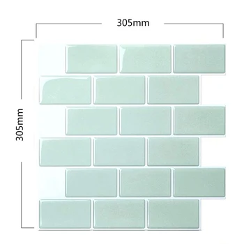 

3D Tile Brick Stickers Self Adhesive Mosaic Tiles Waterproof DIY Wall Stickers Decor Sticker Retro Imitation Ceramic Tile