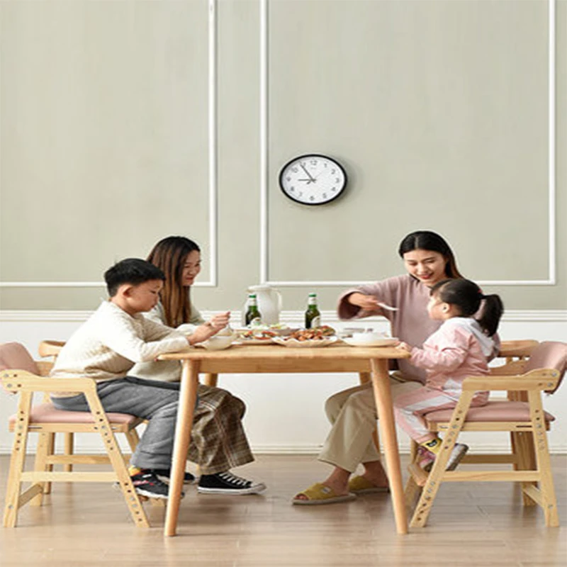 Solid Wood Home Children's Study Chair Student Backrest Writing Chair Adjustable Dining Backrest