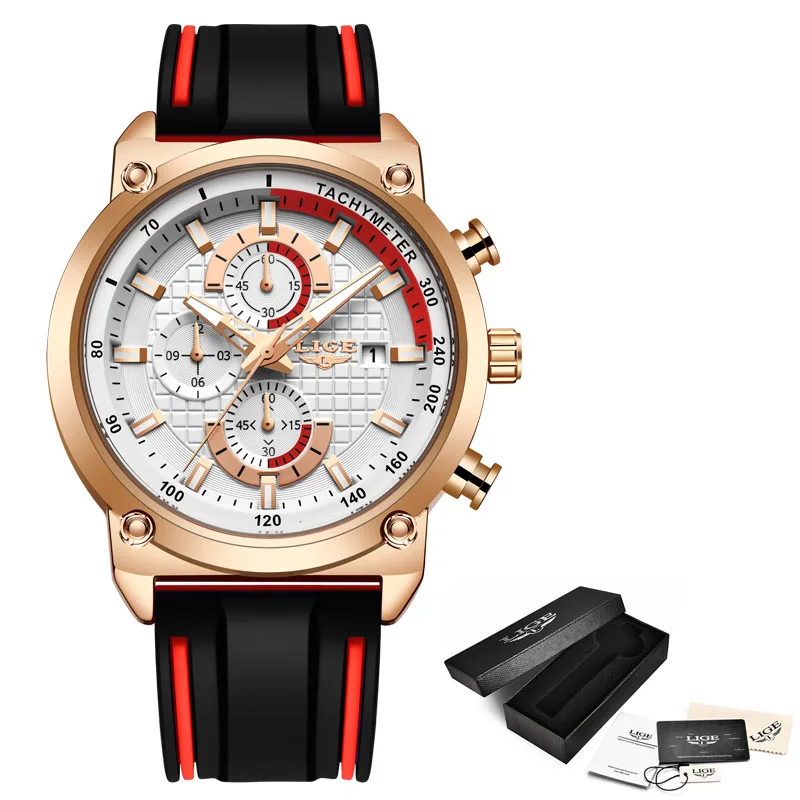 Reloj Hombre LIGE часы мужские s кварцевые часы Топ бренд Роскошные модные спортивные часы водонепроницаемые мужские часы Relogio Masculino+ коробка