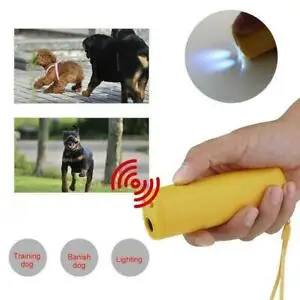 

LED Dog Anti Bark Device Control Trainer Repeller Stop Barking Ultrasonic 3 In 1