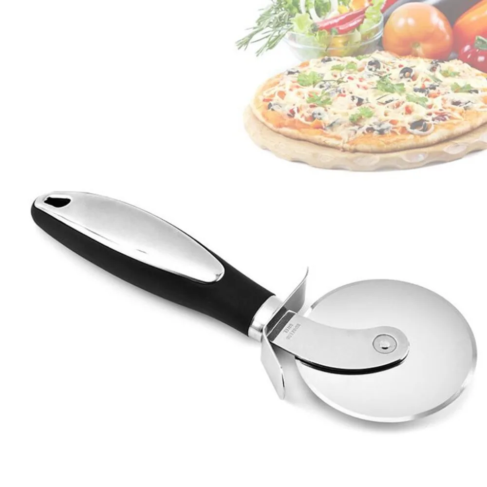 Stainless steel pizza cut cake pastry pancake pie round food slicer wheel slicer blade for easy thin and crisp pizza 30O7 (14)
