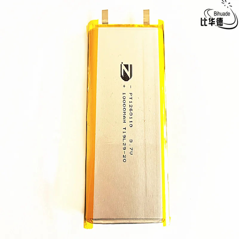 Lithium Ion Battery Good Qulity Pure batteries 3.7V,10000mAH,1260110 Polymer lithium ion / Li-ion battery For TOY,POWER BANK,GPS