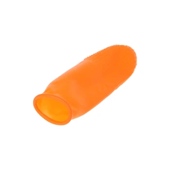 

100pcs Protective Antislip Fingertips Antistatic Gloves Latex Rubber Finger Cots