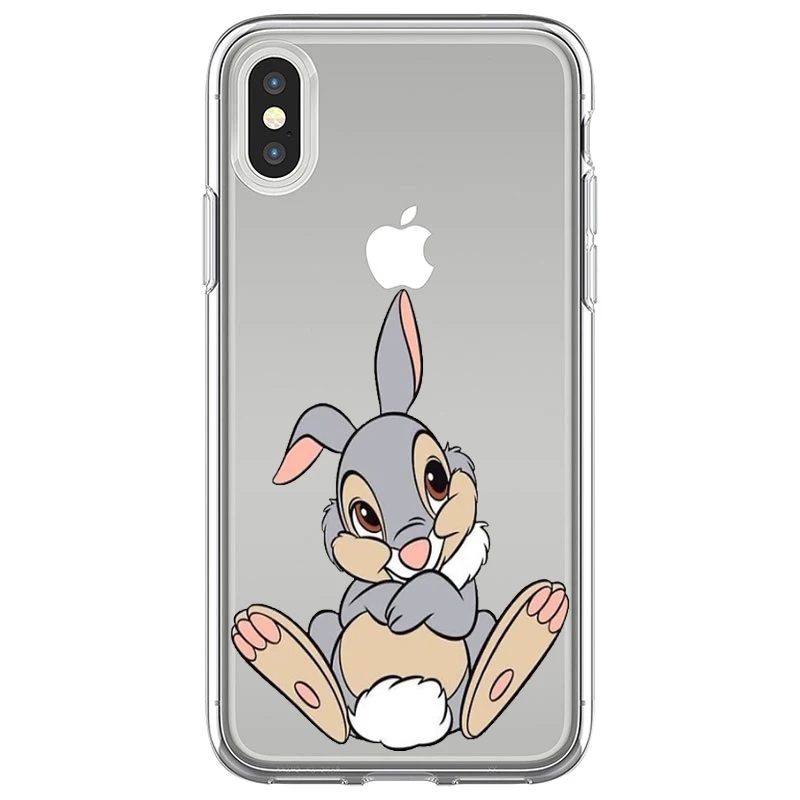 Прекрасный Бэмби медведь Thumper с узором мягкий силиконовый Fundas чехол для телефона