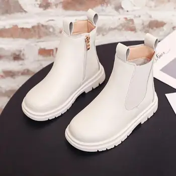 

Girls Boots 2020 New Autumn Winter Leather Boys Martin Boots Ankle Waterproof Kids Fashion Short Boots Children's Sport Shoes