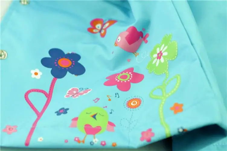 Детский плащ; ветровка для маленьких девочек; коллекция года; осенняя куртка с капюшоном для девочек; ветрозащитный плащ с милыми цветами; Верхняя одежда для детей