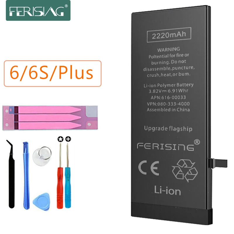 20mah 3500mah Battery For Iphone 6 6s Plus Ferising High Capacity Phone Polymer Internal Bateria Replacement Batteries 6plus Mobile Phone Batteries Aliexpress