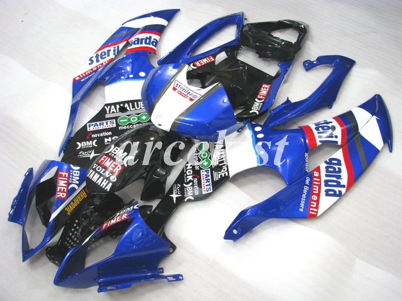 ABS литья под давлением Обтекатели комплект подходит для YAMAHA YZF-R6 2008- 08 09 10 11 12 13 14 15 16 Кузов Набор желтый красный - Цвет: blue black