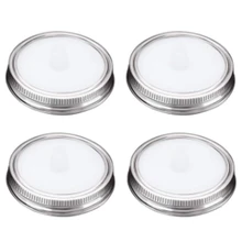 Горячая XD-4Pcs, безводная белая Пищевая силиконовая ферментация, Воздушные Замки, крышки для брожения, набор лент для широких баночек