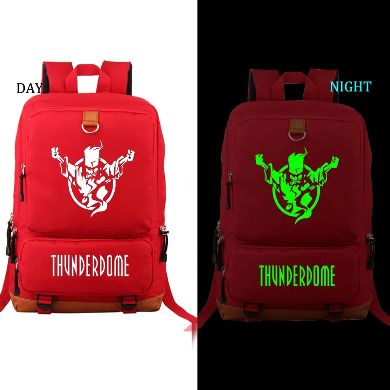 Thunderdome noctilucous школьная сумка игровой Рюкзак Студенческая Школьная Сумка Повседневный рюкзак для мужчин и женщин рюкзак для ноутбука рюкзак - Цвет: style1 RED