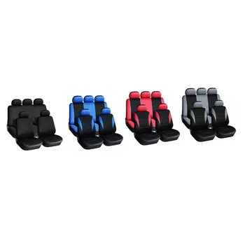 

9pcs/Set Car Seat Covers Dustproof Washable Seat Protectors Pad Cover Light Universal Full Seat Covers for Auto Cars