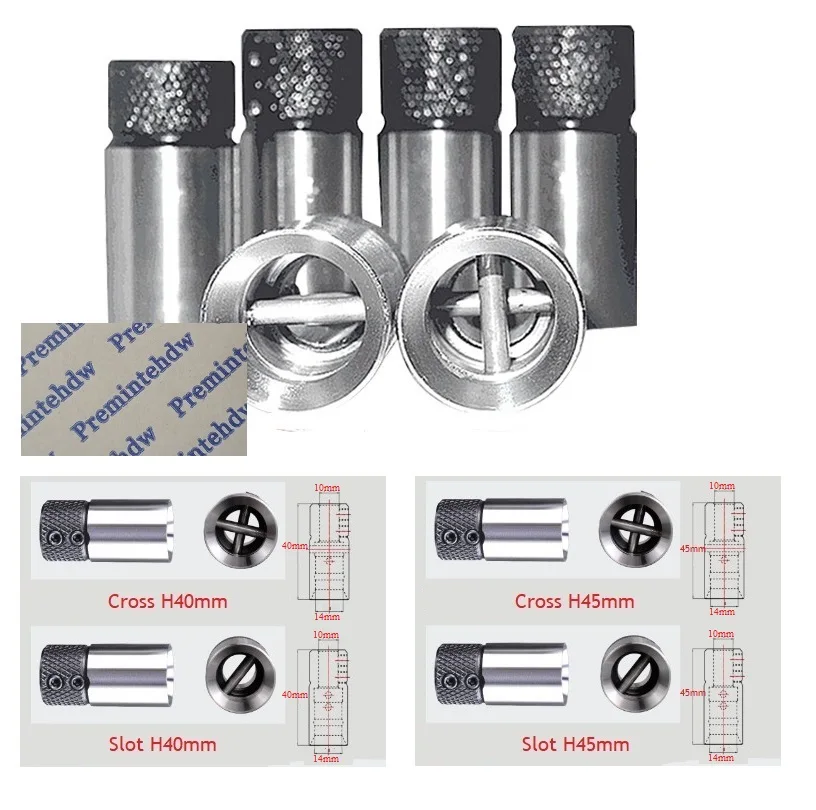 10Pcs Woodworking Drill Boring Bit Adapter Chuck Clutch CNC Line Row Drilling Machine