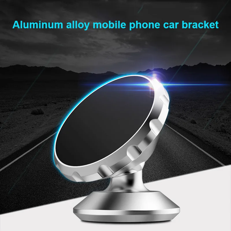 

Magnetic Car Phone Holder Aluminium Alloy 360 Rotation Magnet GPS Mount for iPhone Samsung GV99