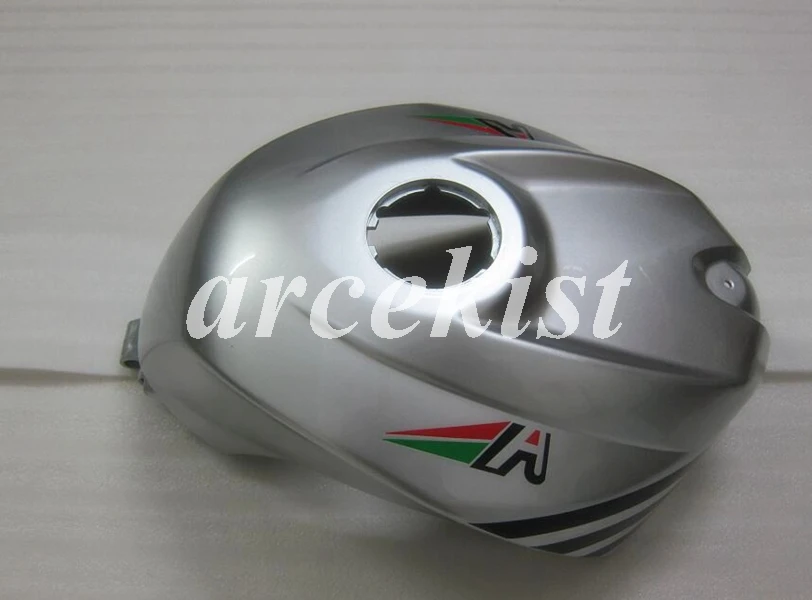 Инъекций ABS Полный обтекатели Наборы подходит для Aprilia RS125 2006 2007 2008 2009 2010 2011 06 07 08 09 10 11 Боди Комплект красного и серебристого цвета