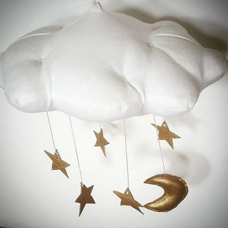 INS облако звезда Луна дома Ткань висячие украшения детская кровать шторы палатка кулон украшение комнаты