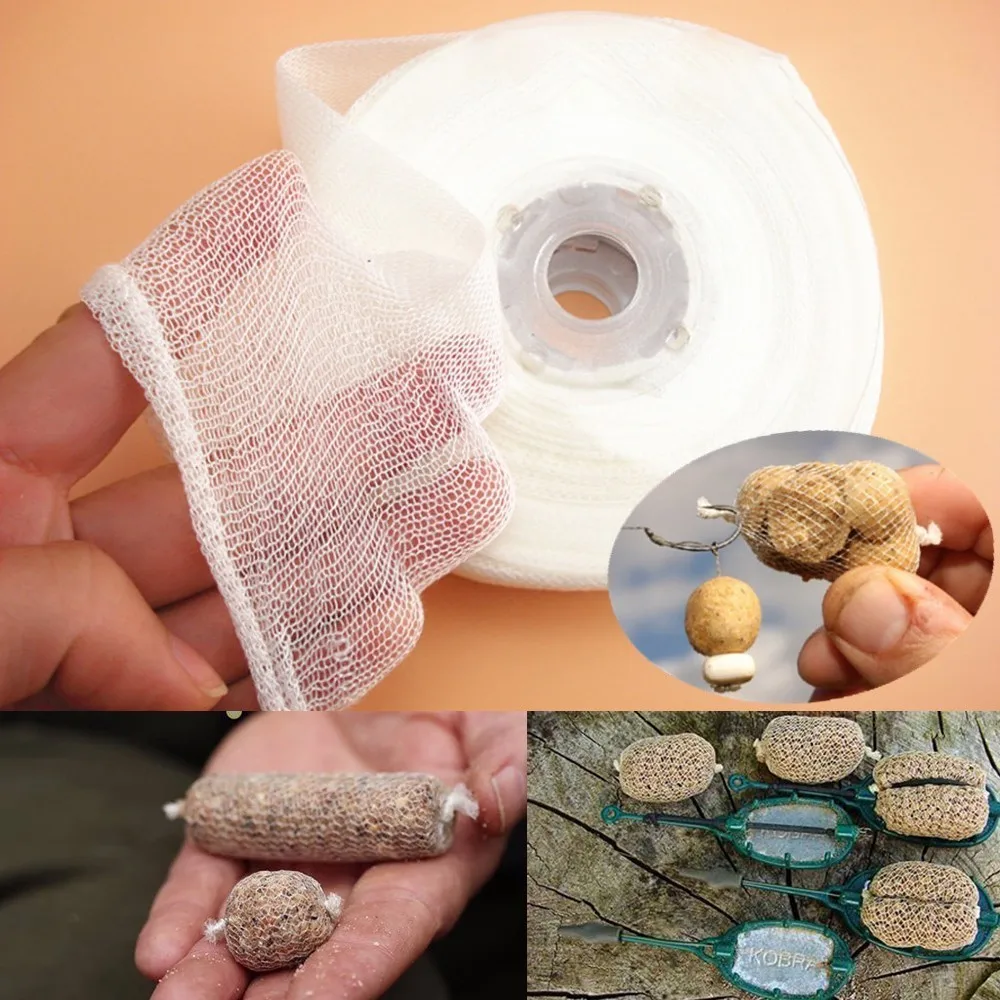 Tek-Gr Kit De Malla Pva Ancha De 7 M X 36 Mm, Accesorios De Pesca De Carpas Con Embudo Y Sistema De émbolo, Bolsa De Malla Pva Para Todas Las Estaciones, 7