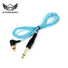 Tattoo Machine Pen Cable Clip Cord RCA Interface Power Supply Black 1.8M Silicone Conversion Line Tatoo Accessories Supplies