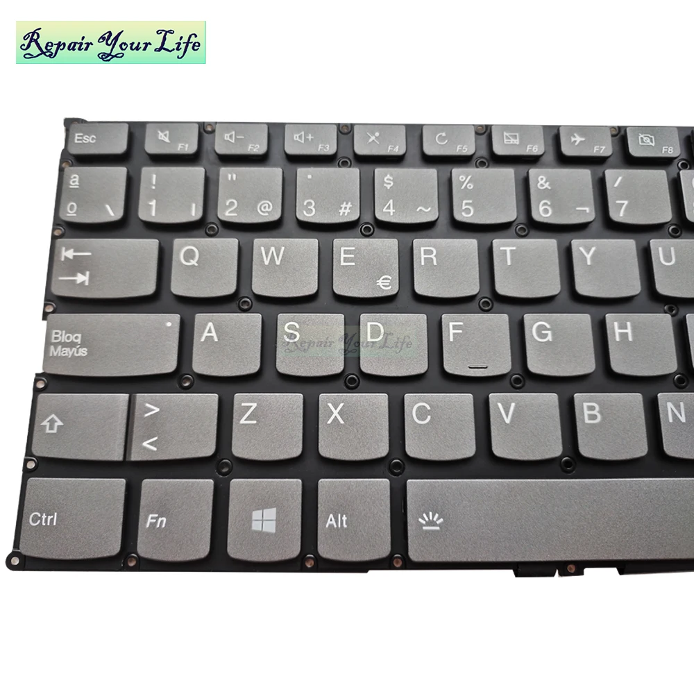 Teclado Retroiluminado para Notebook es sp Espanhol com Luz de Fundo e Iluminação para Lenovo Yoga 201314 530-14arr 530-14ikb Teclado de substituição - Imagem 5