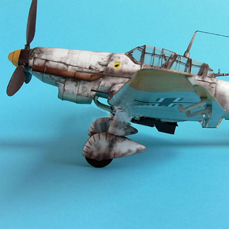 DIY Бумажная модель набор ракета Бумажная модель Германия Junkers Ju-87 D-3 самолет головоломка руководство пространство 3D бумага Оригами игрушка