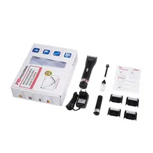 Low Noise Design Five File Trimming Acute Ceramic Cutter Head Strong Power Professional Hair Clipper With 4 Speed Limit Combs