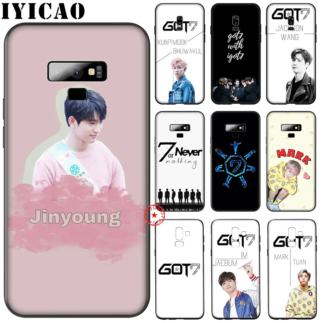 GOT7 JinYoung Jackson Mark Black Soft Silicone Case for Samsung Galaxy A70S A20E A2 J4 J6 Core Plus Prime J7 Duo J8 TPU Cover |