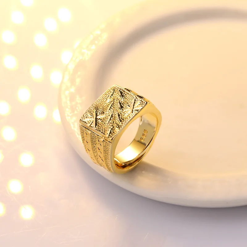 Красный Мужское Золотое кольцо с бриллиантом 14 к, Anillos De Bague Bizuteria Etoile, открытые кольца, свадебные ювелирные изделия, драгоценные камни в стиле хип-хоп, большие кольца с камнями - Цвет камня: Красный