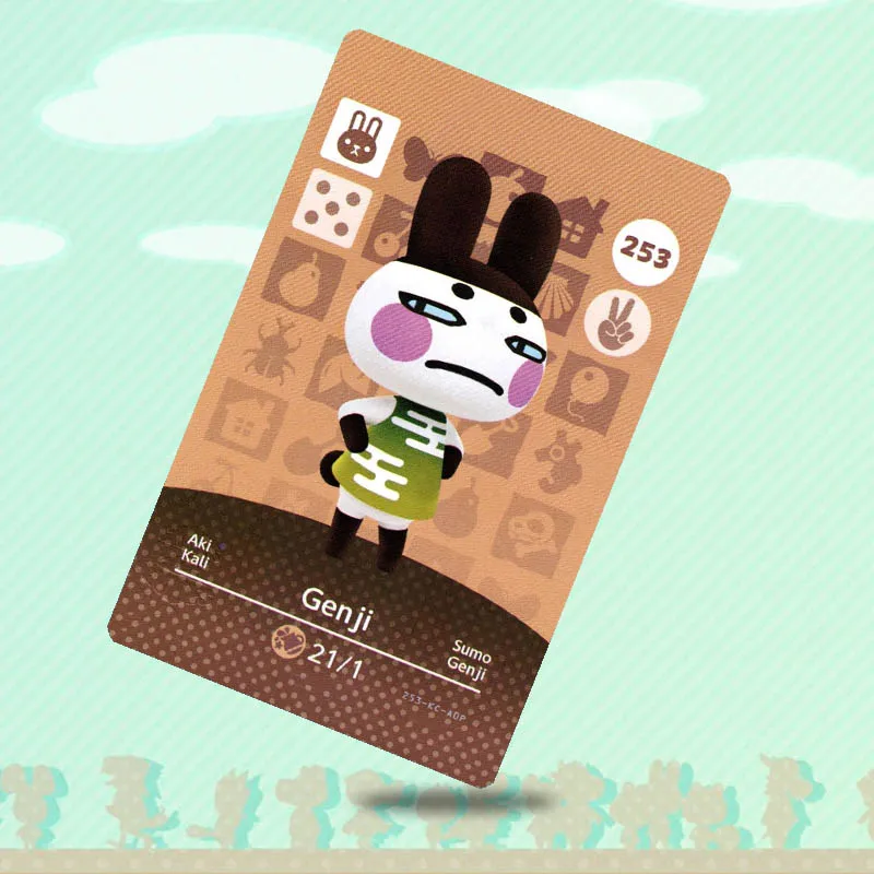 Карточка для пересечения животных 253 Genji карточка амиибо игры NS Switch новые