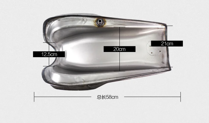 ГОЛАЯ СТАЛЬ GB250 бензиновый топливный бак мотоцикла