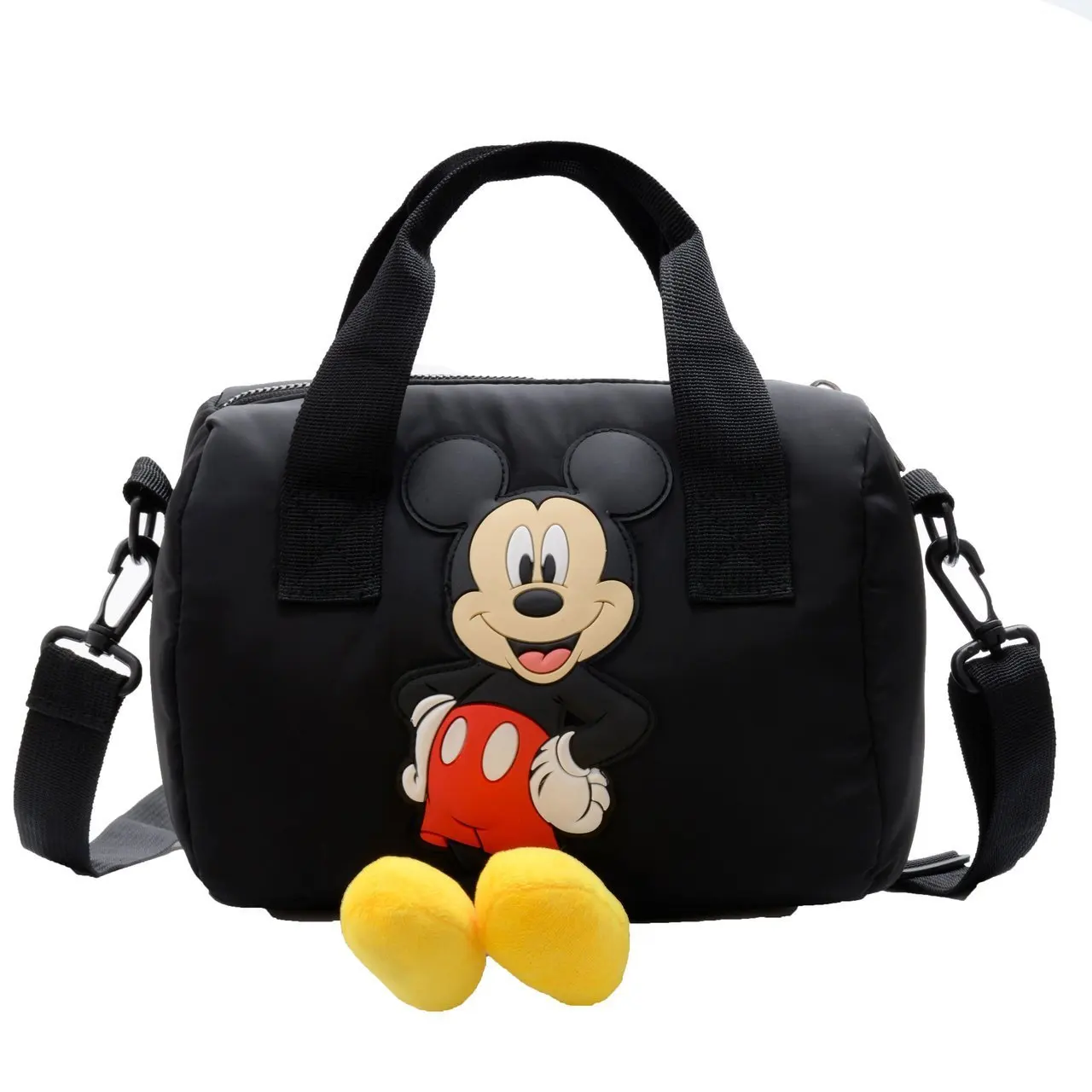 Disney Mickey Mouse Women Fashion Handbags For Girls Cartoon Luxury Bowling Bags Boys Travel Sports Nylon Crossbody Packages New