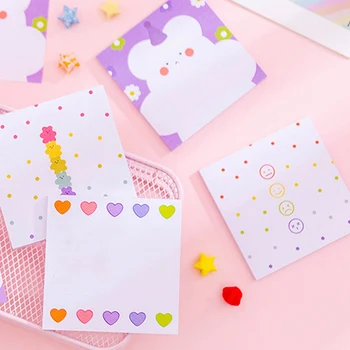 

New High Quality Cute Bear Paper Memo Pad Notepad Korean Kawaii Stationery Sticky Notes Bookmark School Office Supplies Gift