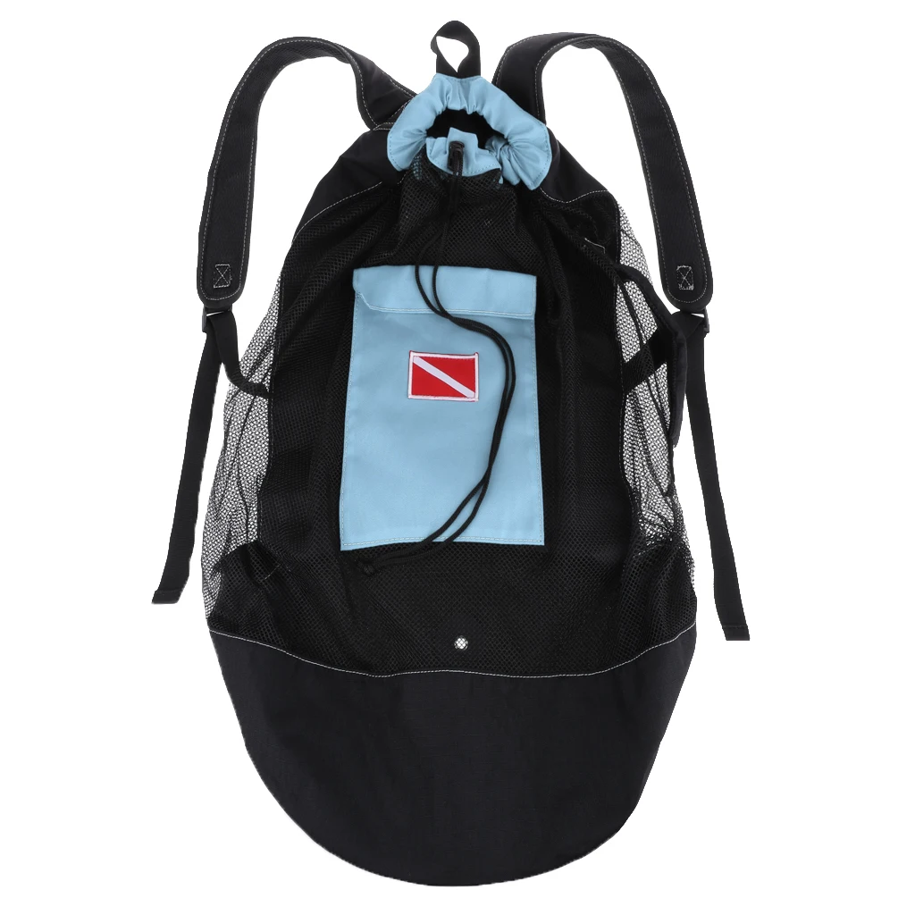 Scuba Diving Snorkeling Mesh Backpack Dive Gear Dry Bag Sack Pack Scuba Diving Mesh Backpack for Water Sports