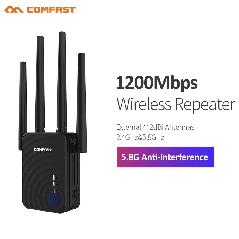 Comfast 1200 Мбит/с беспроводной Wi fi удлинитель ретранслятор/маршрутизатор