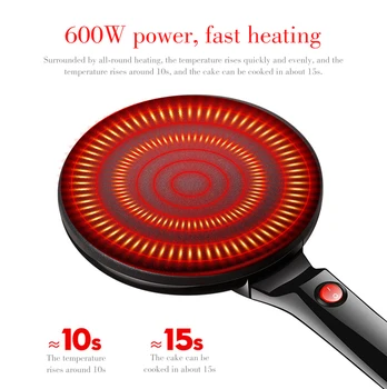 

New Non-stick Electric Crepe Pizza Maker Pancake Machine Griddle Baking Pan Cake Machine Kitchen Cooking Tools AU Plug 3pcs/set