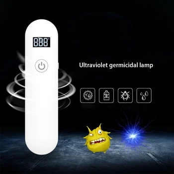 

New Portable UV Disinfection Lamp Mini UV Purple Light Timetable USB Rechargeable Disinfection Lamp for Indoor Outdoor Use