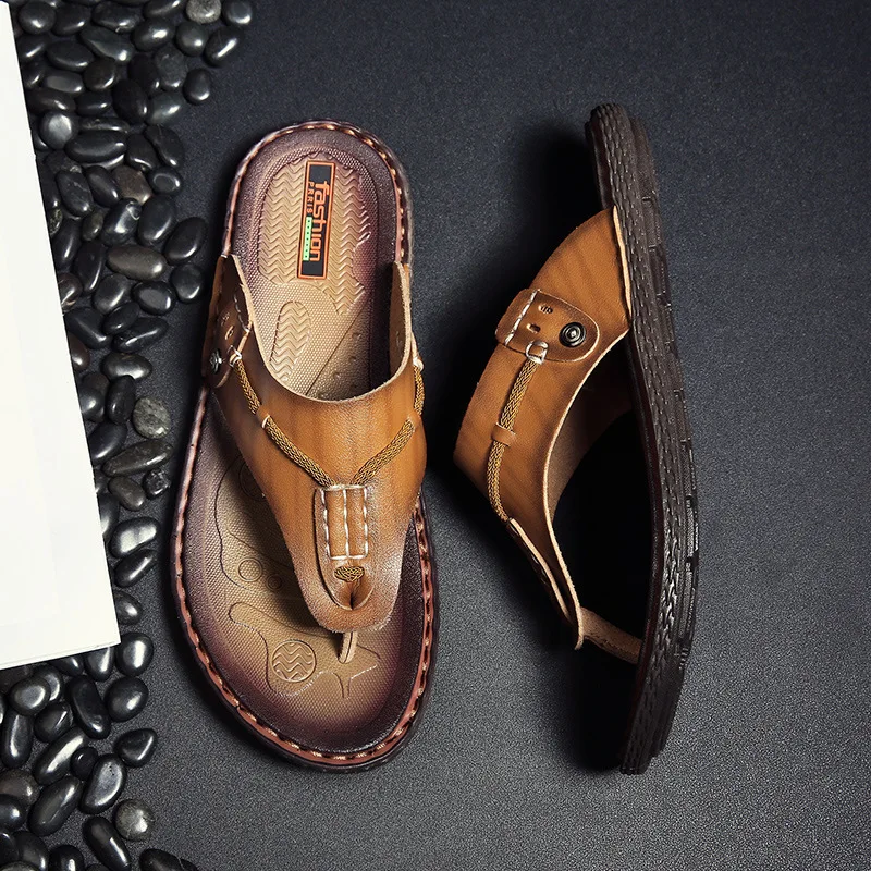 

Summer Beach Flip-flops Men's Fashionable Breathable Simple MEN'S Slippers Men Shoes