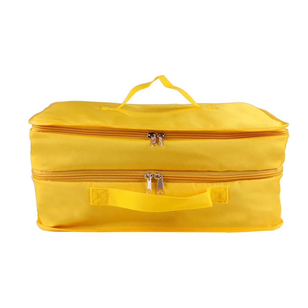 Многофункциональная складная сумка для хранения, 3 слоя, Большая вместительная сумка для хранения с крюком для путешествий - Цвет: yellow