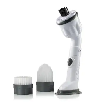 

Scrubtastic Rechargeable Cordless Spin Scrubber With 3 Heads Powerful Electric Cleaning Brush Durable