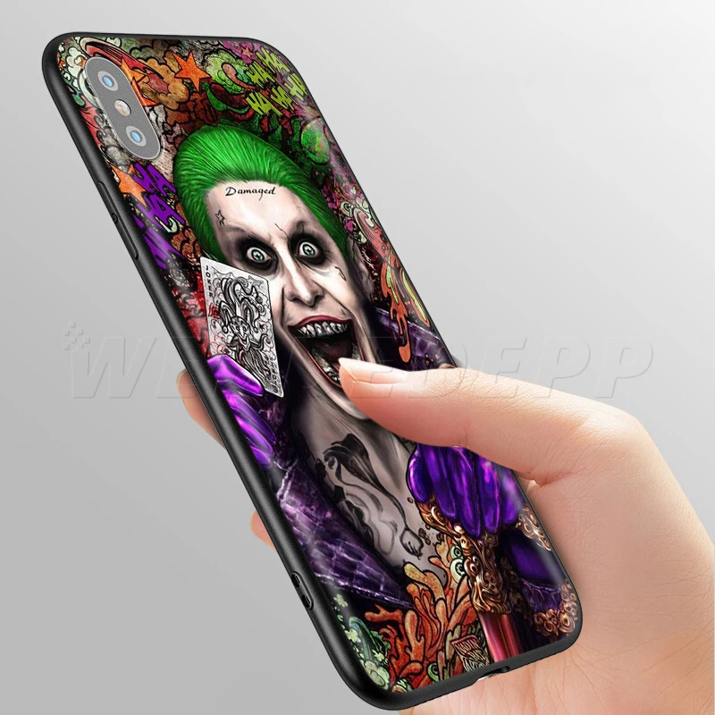 Чехол Webbedepp Joker для Apple iPhone 11 Pro XS Max XR X 8 7 6 6S Plus 5 5S SE